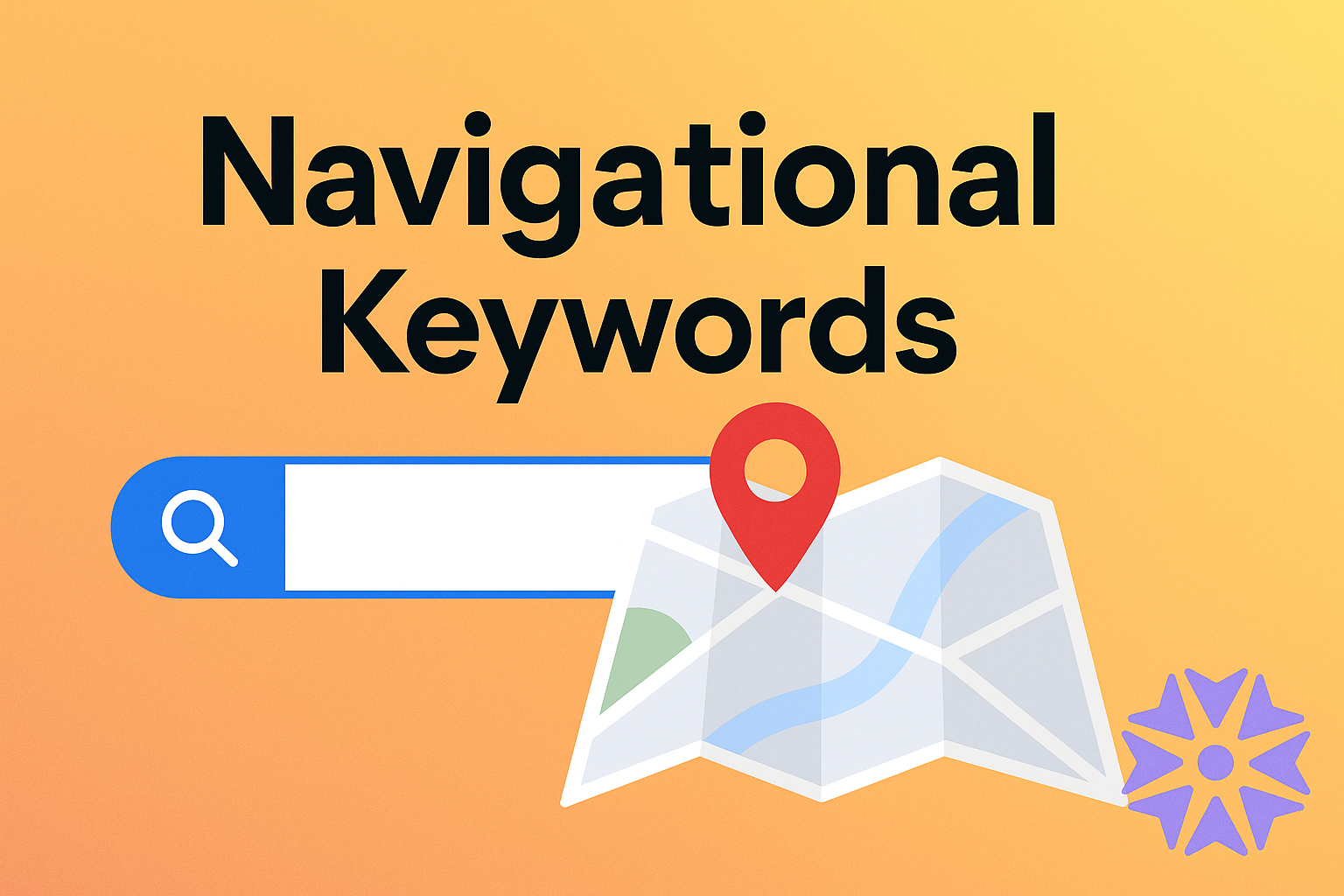 Navigational keywords guide showing brand search optimization